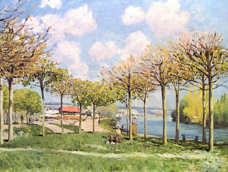 Alfred Sisley Die Seine bei Bougival Norge oil painting art